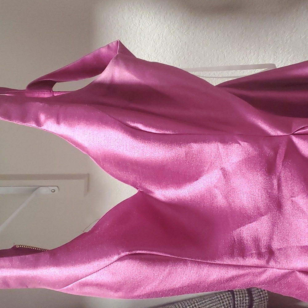 Dark pink dress